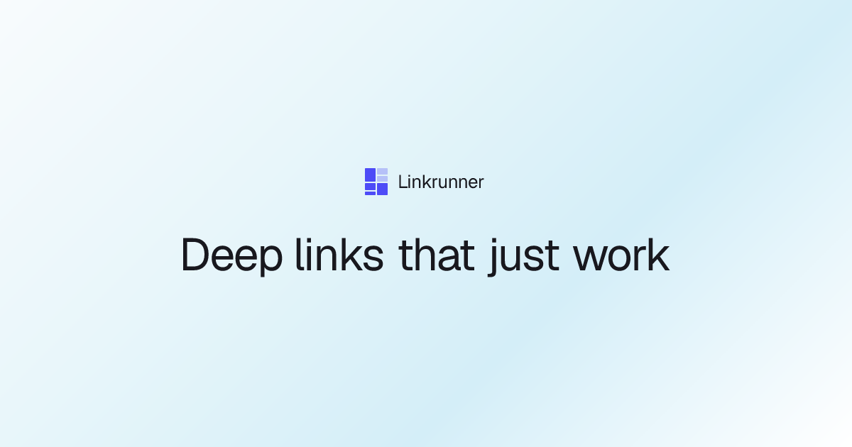 Deep Links · Linkrunner